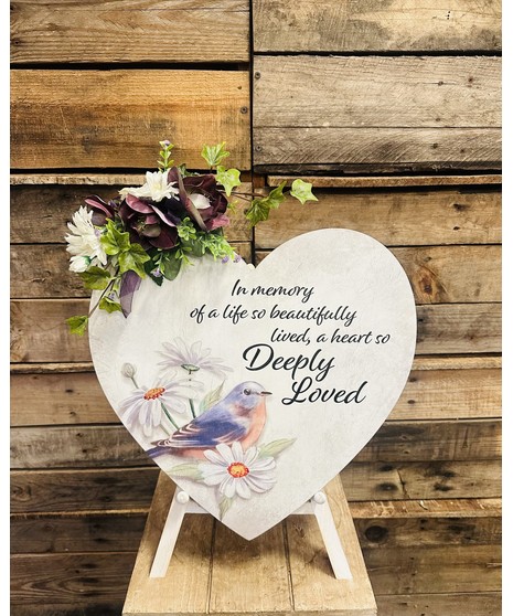 Deeply Loved Silk Heart