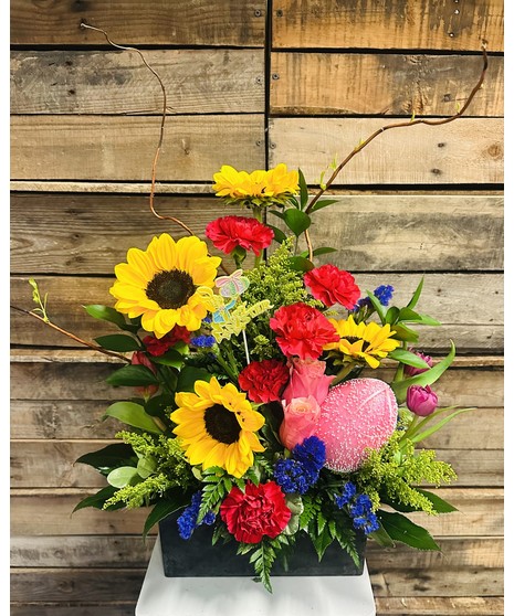 colorful spring flowers