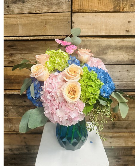 Vase of Hydrangea